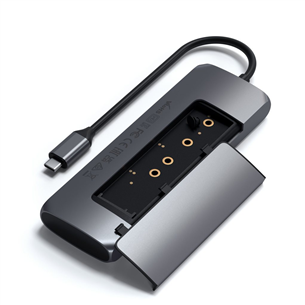 Satechi, 4 Ports, grey - USB-C Multiport Adapter