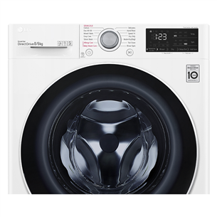 LG V300 Series, 8 kg / 6 kg, depth 56.5 cm, 1400 rpm - Washer-Dryer Combo