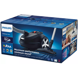 Philips Performer Silent, 750 Вт, черный - Пылесос