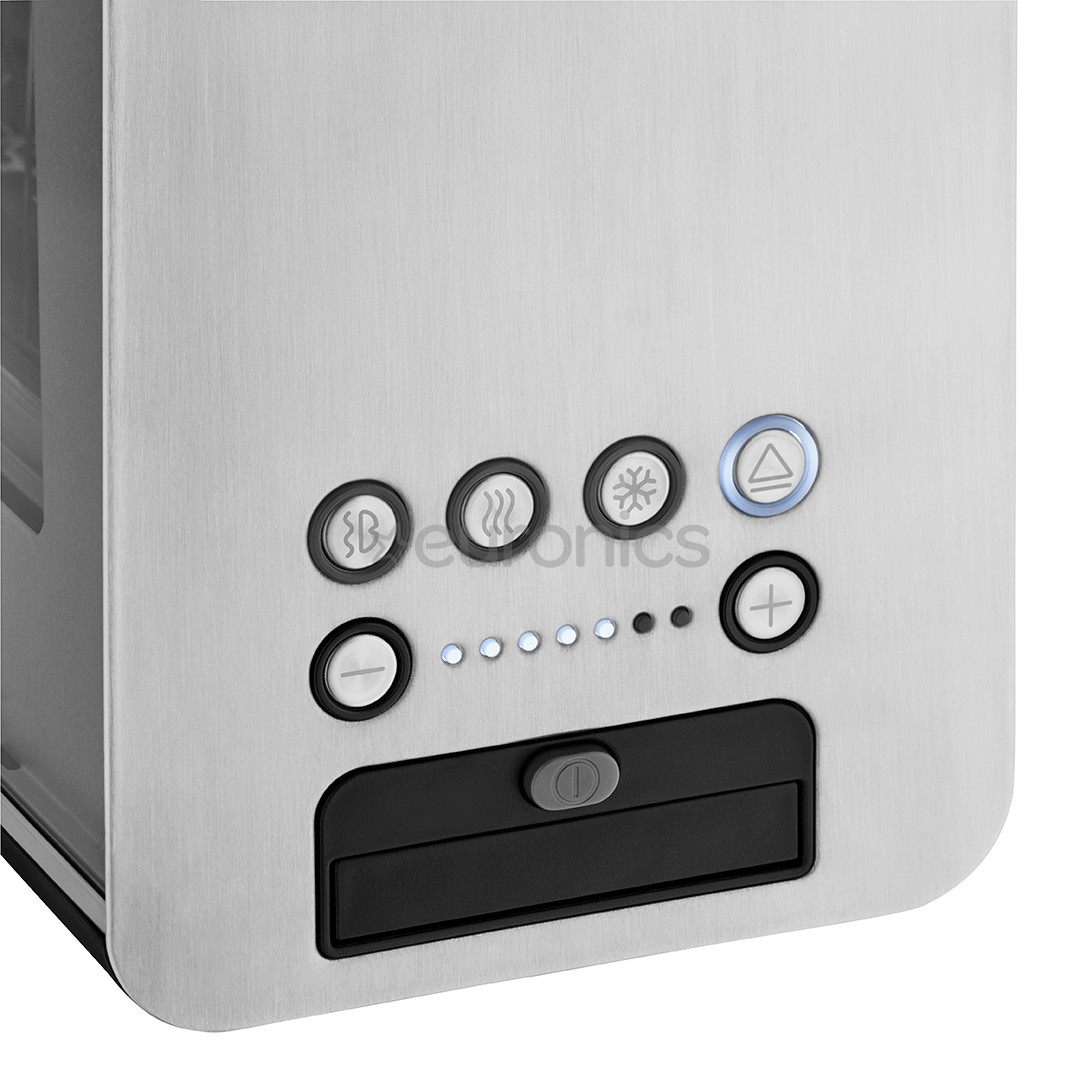 WMF Lono, 1300 W, silver/clear - Glass toaster