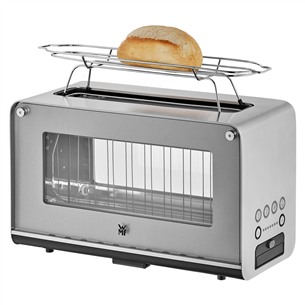 WMF Lono, 1300 Вт, серебристый/прозрачный - Стеклянный тостер