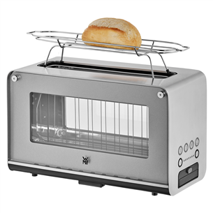 WMF Lono, 1300 W, silver/clear - Glass toaster