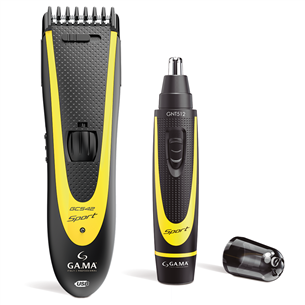 GA.MA, 0.8-24mm, black/yellow - Hair clipper set