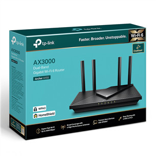 WiFi ruuter TP-Link AX55 AX3000 Dual Band Gigabit Wi-Fi 6