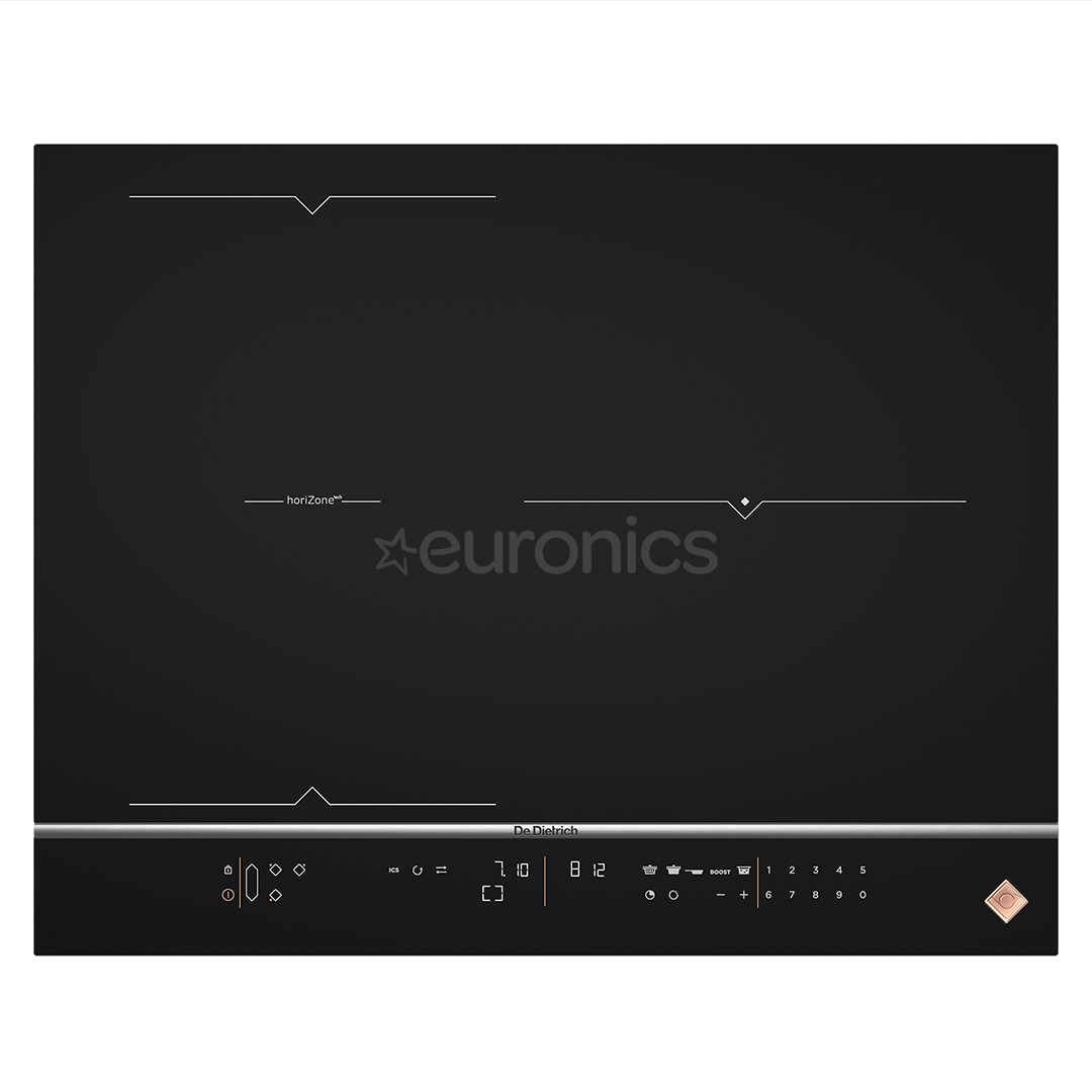 De Dietrich, width 65 cm, frameless, black - Built-in Induction Hob