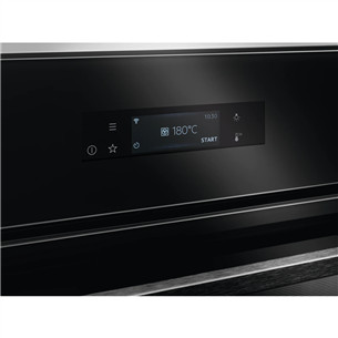 AEG SteamPro 9000, 255 настроенных программ, 70 л, черный - Интегрируемый паровой духовой шкаф
