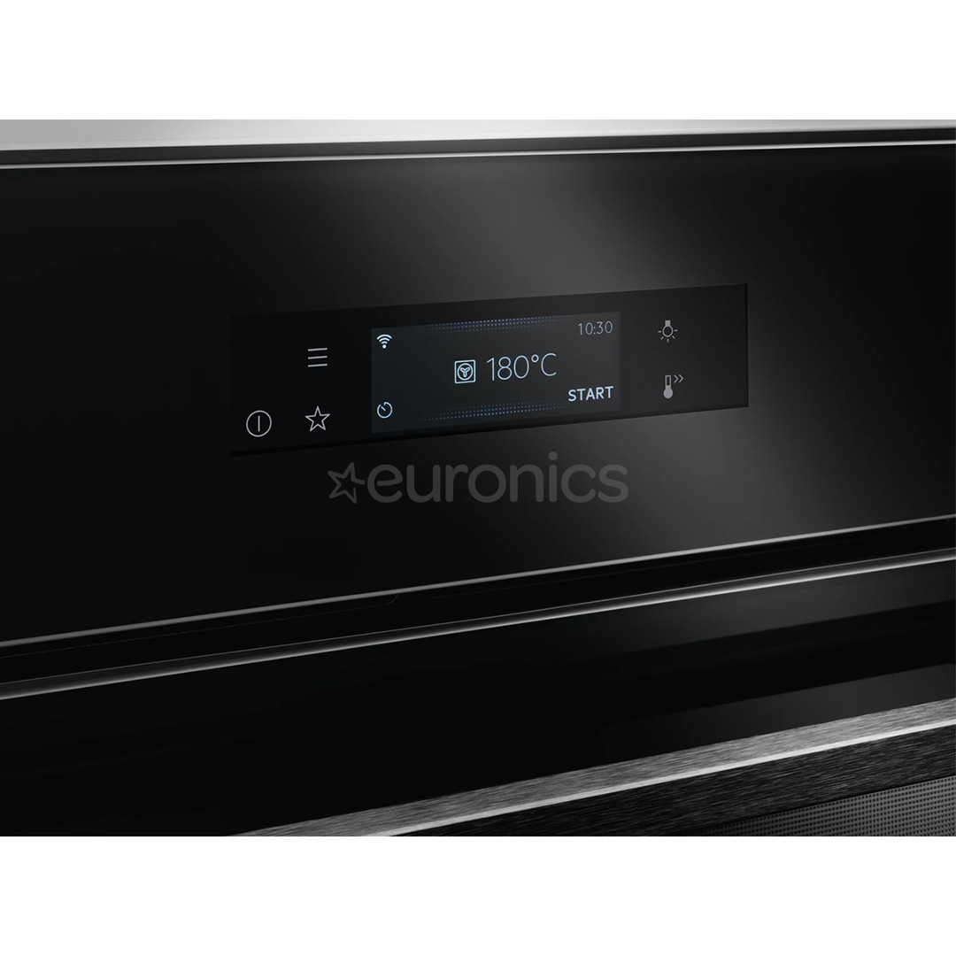 AEG SteamPro 9000, 255 настроенных программ, 70 л, черный - Интегрируемый паровой духовой шкаф