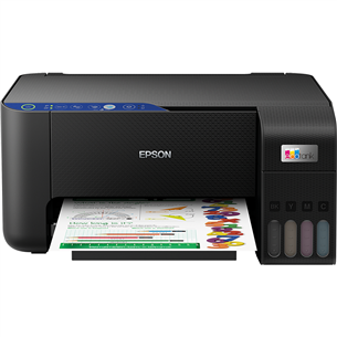 Epson EcoTank L3251, WiFi, must - Multifunktsionaalne värvi-tindiprinter