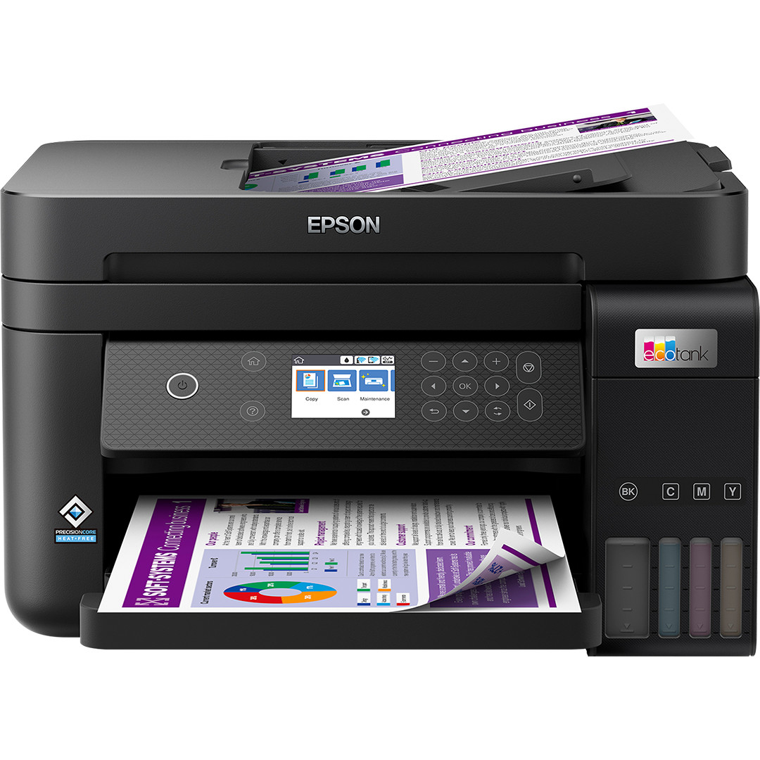 Epson EcoTank L6270, WiFi, must - Multifunktsionaalne värvi-tindiprinter