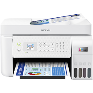 Epson EcoTank L5296, WiFi, LAN, белый - Многофункциональный цветной струйный принтер C11CJ65404