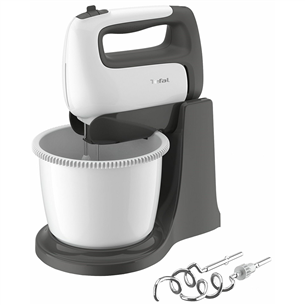 Tefal Prep'Mix+, 500 W, valge - Pöörleva nõuga Mikser HT464138