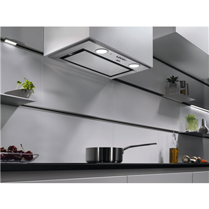 AEG 6000 Hob2Hood, 700 m³/h, laius 54 cm, roostevaba teras - Integreeritav õhupuhasti