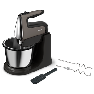 Tefal PowerMix Silence, 600 W, tumehall - Pöörleva nõuga mikser HT654E38