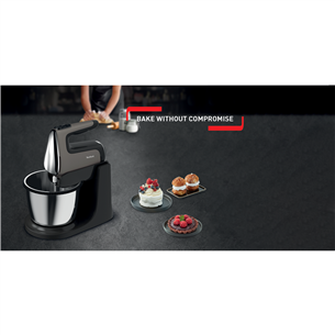 Tefal PowerMix Silence, 600 W, dark grey - Standbowl Hand Mixer