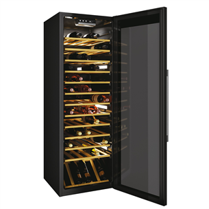 Hoover, 81 bottles, height 146 cm, black - Wine Cooler