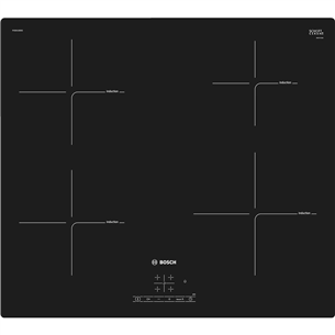 Bosch, width 57.2 cm, frameless, black - Built-in Induction Hob PIE601BB5E