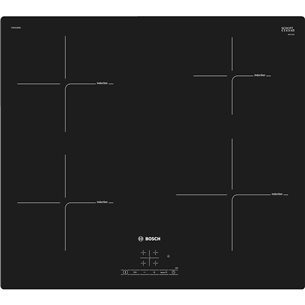 Bosch, width 57.2 cm, frameless, black - Built-in Induction Hob