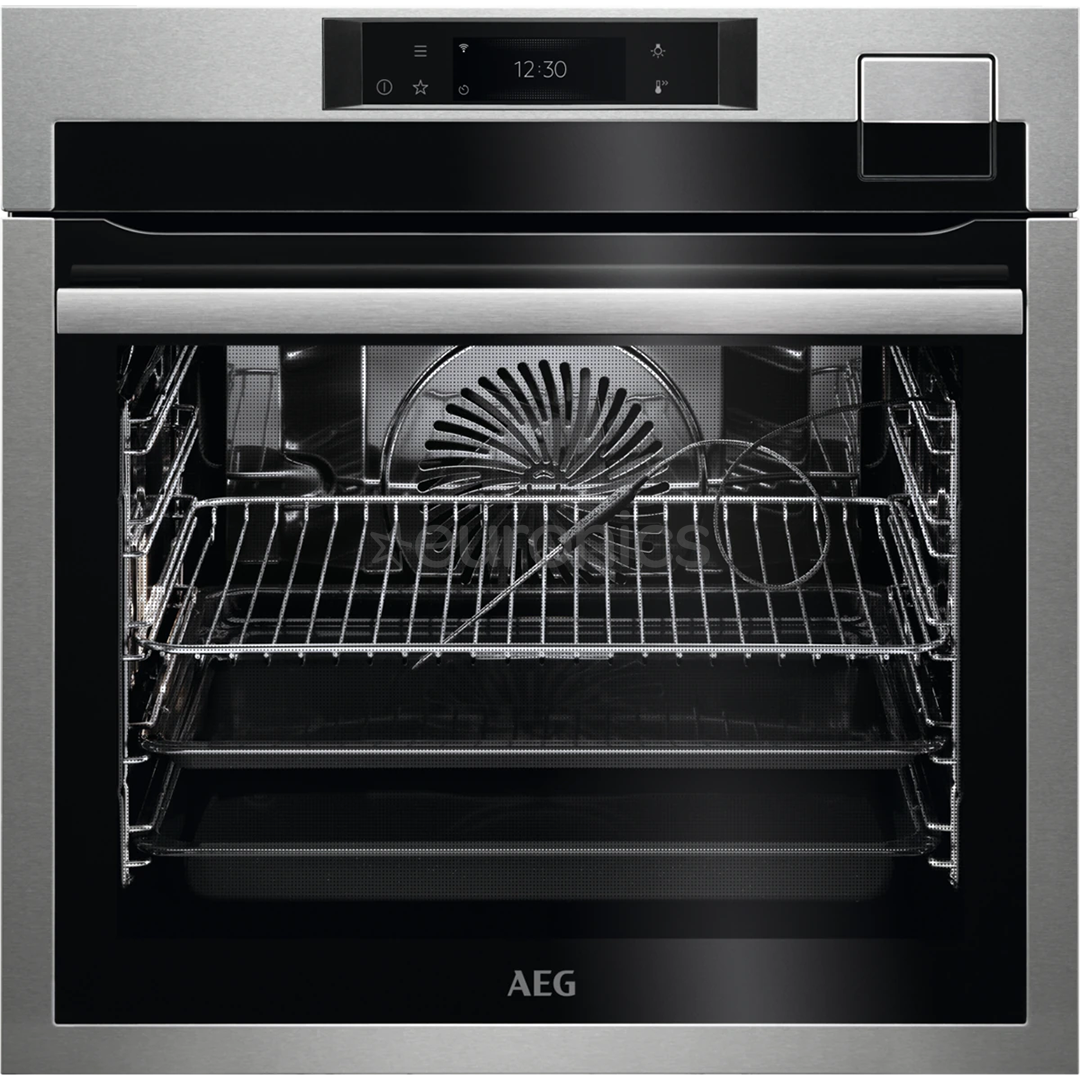 AEG SteamPro 9000, 255 настроенных программ, 70 л, нерж. сталь - Интегрируемый паровой духовой шкаф