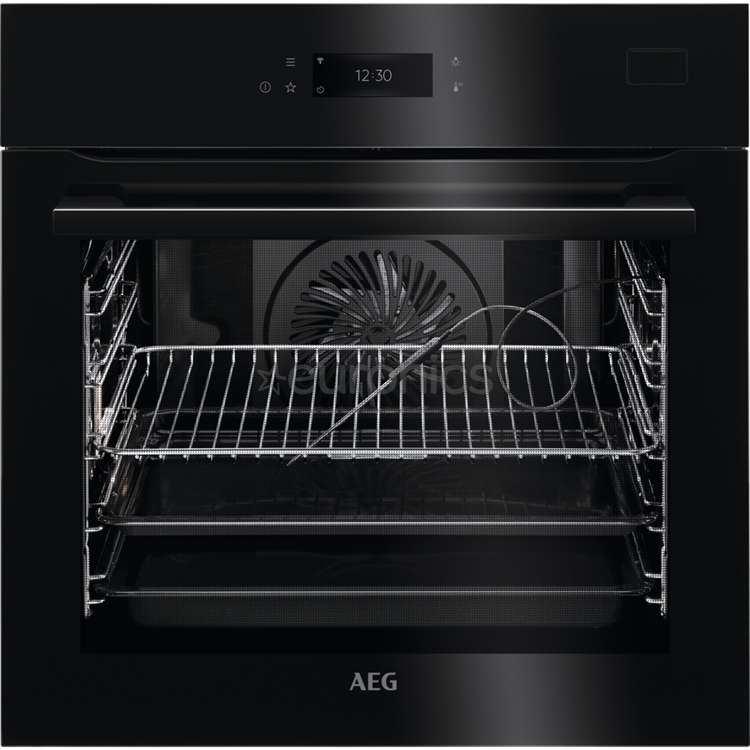 AEG SteamBoost 8000, 225 настроенных программ, 70 л, черный - Интегрируемый паровой духовой шкаф