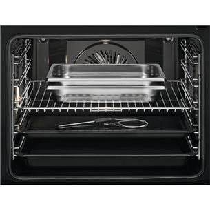 AEG SteamBoost 8000, 225 preset programs, 70 L, black - Built-in Steam Oven