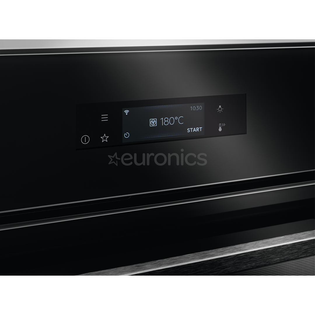 AEG SteamBoost 8000, 225 настроенных программ, 70 л, черный - Интегрируемый паровой духовой шкаф