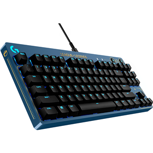 Logitech G Pro, League of Legends Edition, GX Brown Tactile, SWE, blue - Mechanical Keyboard