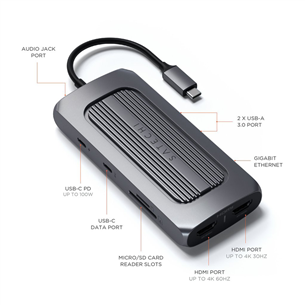 Satechi USB-C Multiport MX, space gray - USB hub