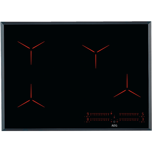 AEG, laius 71 cm, raamita, must - Integreeritav induktsioonpliidiplaat