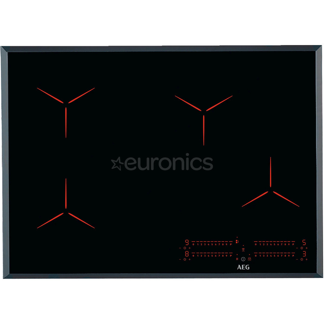 AEG, laius 71 cm, raamita, must - Integreeritav induktsioonpliidiplaat
