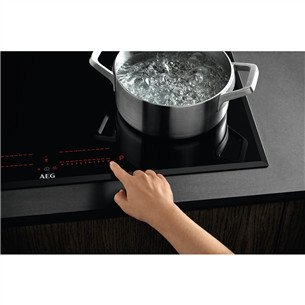 AEG, laius 71 cm, raamita, must - Integreeritav induktsioonpliidiplaat