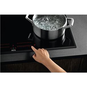 AEG, width 71 cm, frameless, black - Built-in Induction Hob