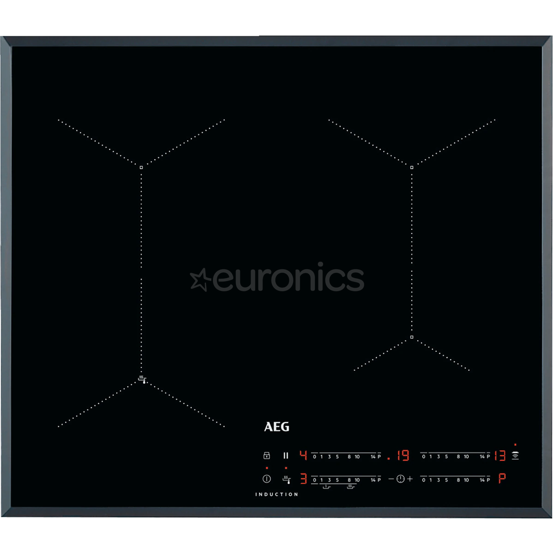 AEG 7000 SenseFry, laius 59 cm, raamita, must - Integreeritav induktsioonpliidiplaat