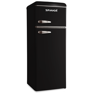 Snaige, 209 L, black - Retro Fridge