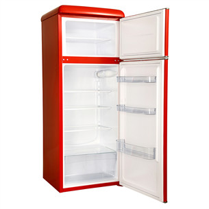 Snaige, 209 L, punane - Retro külmik