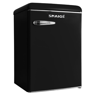 Snaige, height 88.5 cm, 109 L, black - Retro Fridge