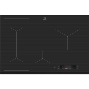 Electrolux 900 SensePro, width 78 cm, frameless, dark grey - Built-in Induction Hob