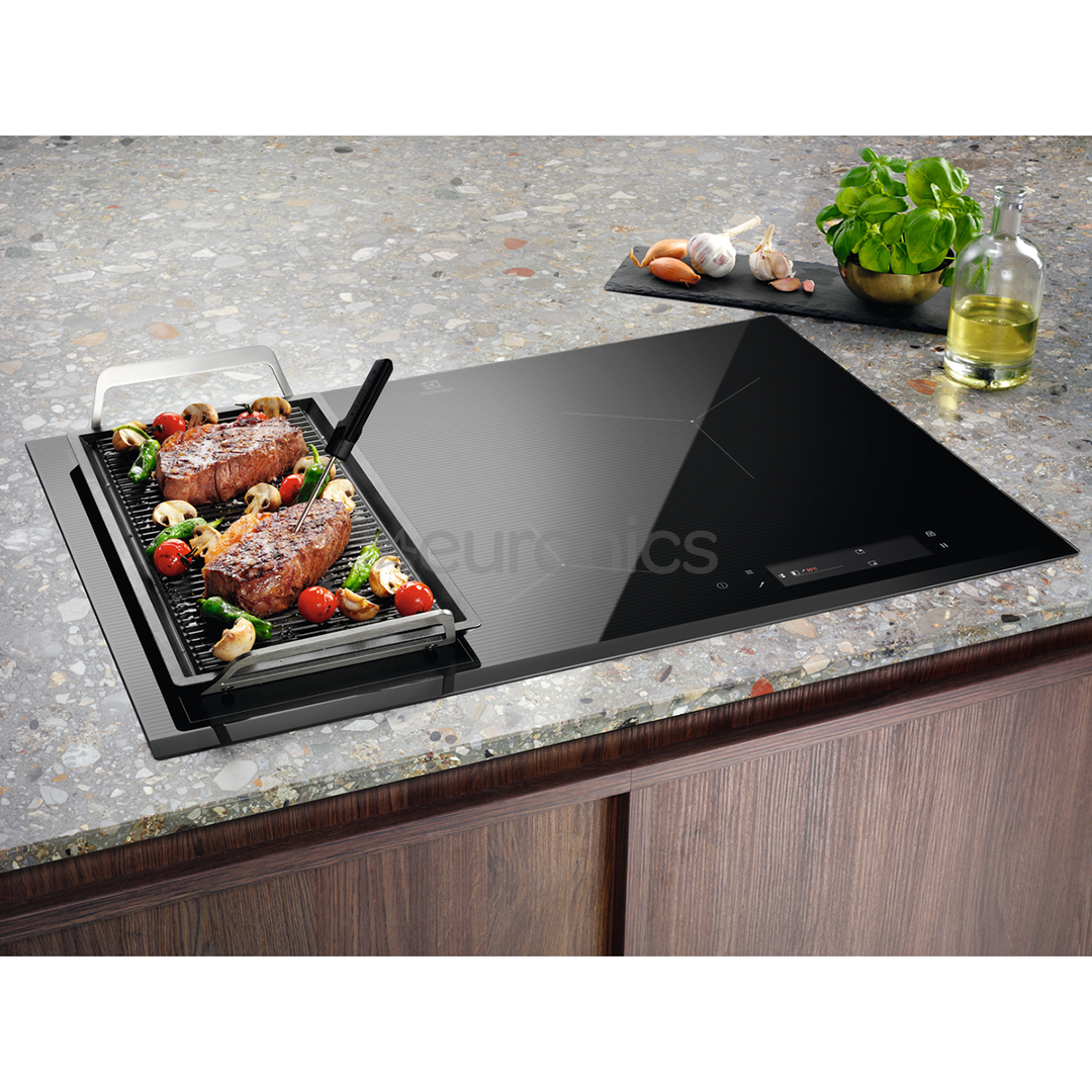 Electrolux 900 SensePro, ширина 78 см, без рамы, темно-серый - Интегрируемая индукционная варочная панель