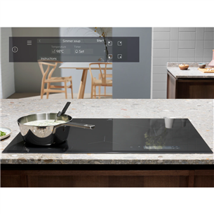 Electrolux 900 SensePro, width 78 cm, frameless, dark grey - Built-in Induction Hob