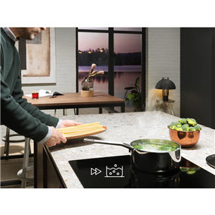 Electrolux 300 Pure, laius 78 cm, raamita, must - Integreeritav induktsioonpliidiplaat