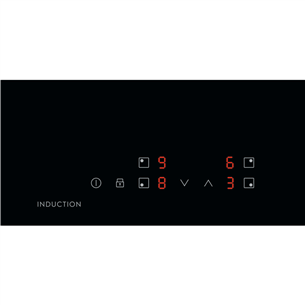 Electrolux 300, laius 59 cm, raamita, must - Integreeritav induktsioonpliidiplaat