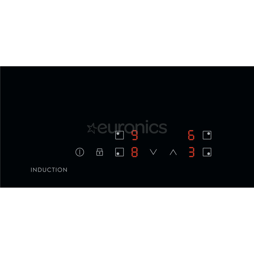 Electrolux 300, width 59 cm, frameless, black - Built-in Induction Hob
