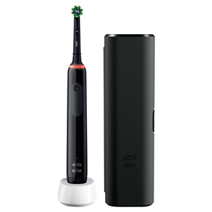 Braun Oral-B Pro 3, travel case, black - Electric toothbrush
