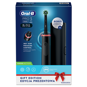 Braun Oral-B Pro 3, travel case, black - Electric toothbrush