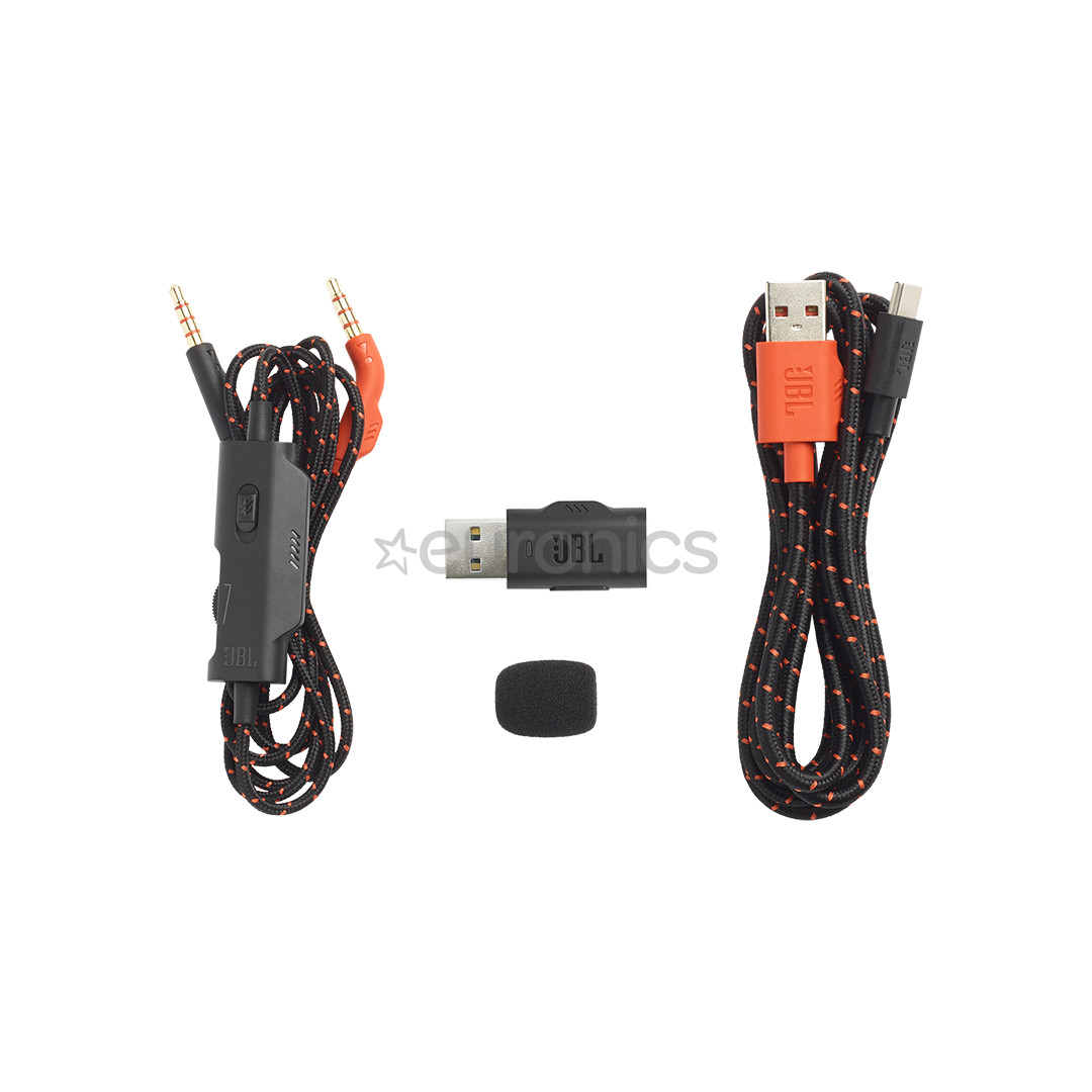 JBL Quantum 610, must - Mänguri juhtmevaba peakomplekt