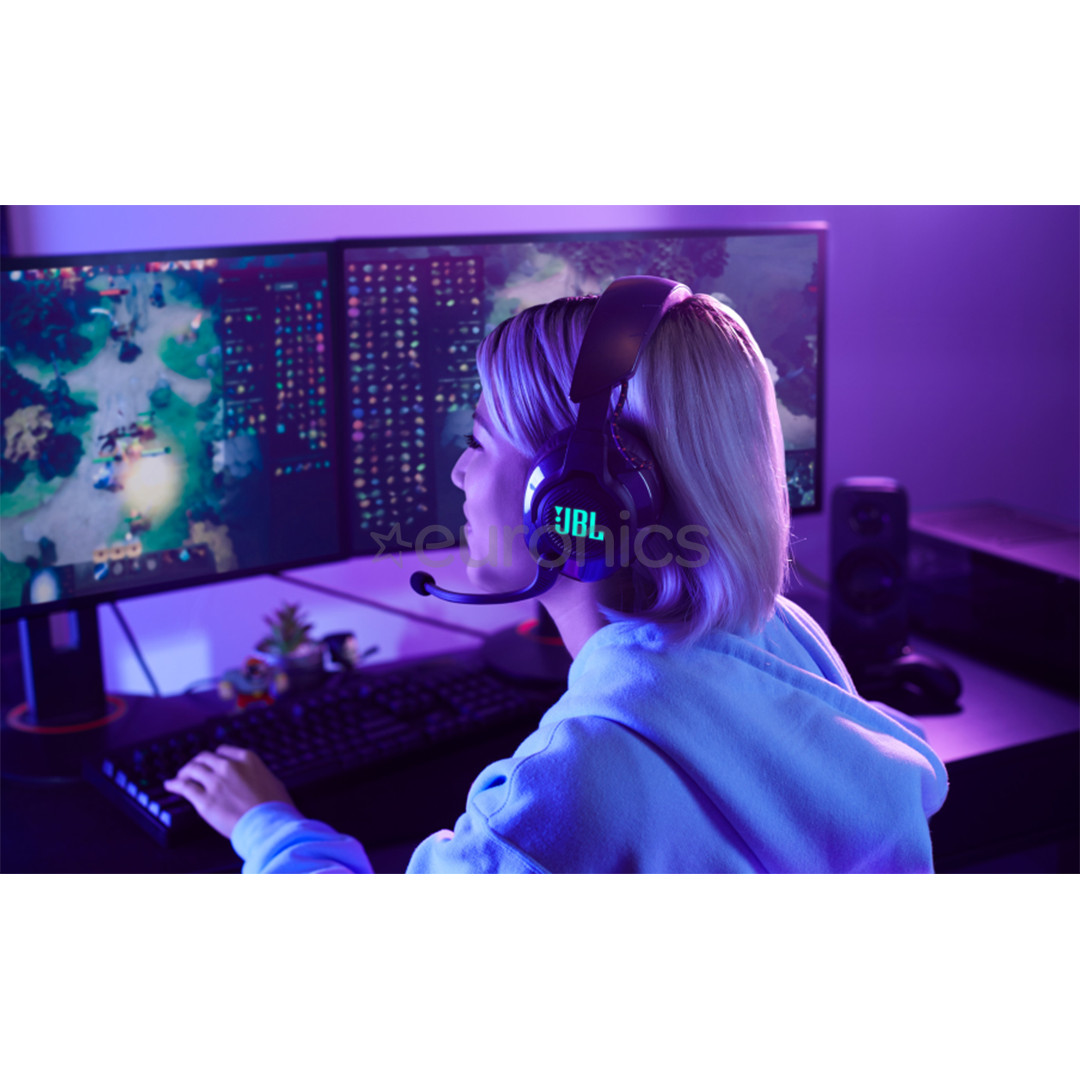 JBL Quantum 610, must - Mänguri juhtmevaba peakomplekt