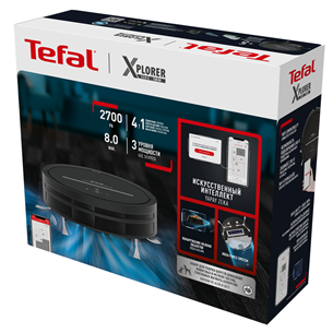 Tefal X-plorer S120 Animal & Allergy, märg- ja kuivpuhastus, must - Robottolmuimeja