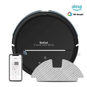 Tefal X-plorer S120 Animal & Allergy, сухая и влажная уборка, черный - Робот-пылесос RG7865