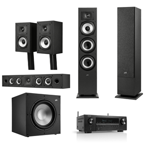 Polk MXT 5.1 Speaker set + Denon AVR S660H 5.2 receiver - Bundle MXT5.1AVR-S660H