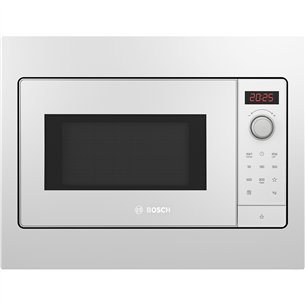 Bosch Serie 2, 20 L, 800 W, white - Built-in Microwave Oven