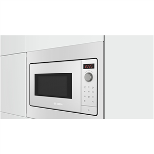 Bosch Serie 2, 20 л, 800 Вт, белый - Интегрируемая микроволновая печь